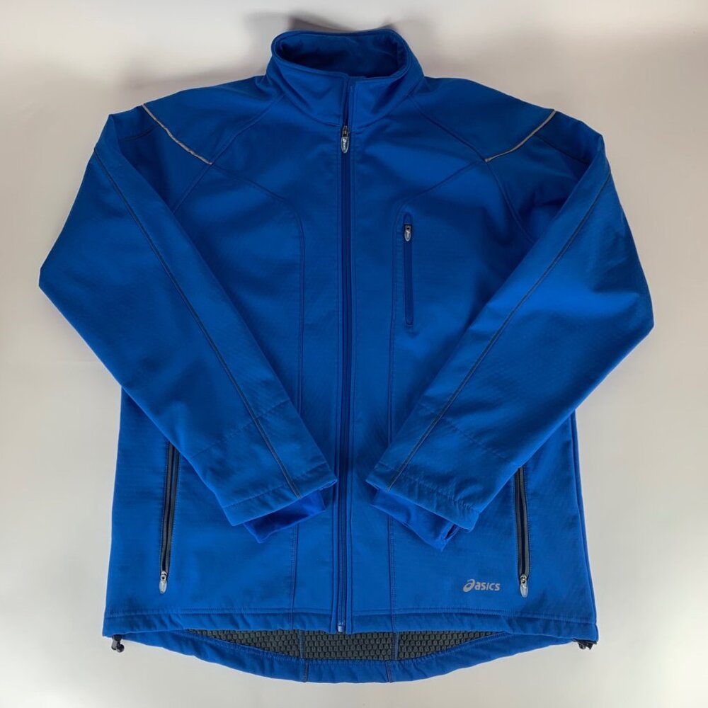 Asics Royal Blue Full-Zip Men's Jacket